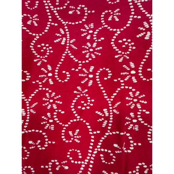 Jessica London Women's Shoulder Button Blouse Stretch Sz 18/20 Pink White Floral - Picture 5 of 12